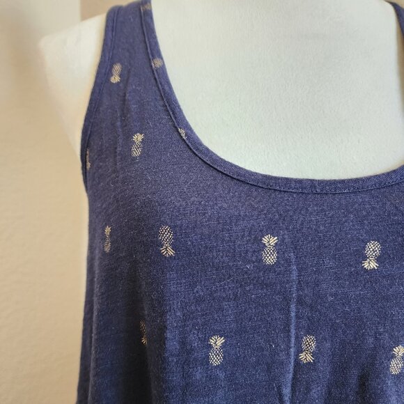 Cynthia Rowley Pineapple Beach Cover-up - Navy - S - Picture 2 of 4